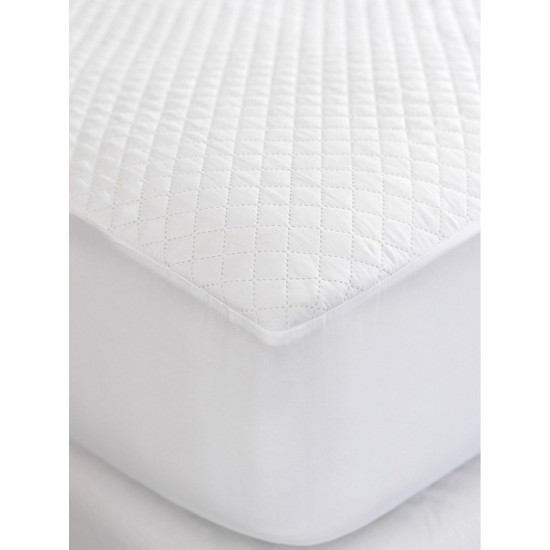 Κάλυμμα Μονό White Comfort 90X200+35 Quilted-Waterproof