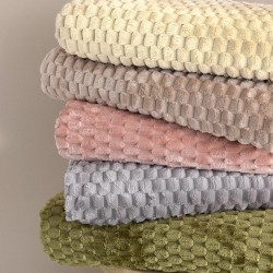 Κουβέρτα Fleece 220x240 ASTER CREME CREME