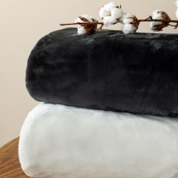 Κουβέρτα Fleece 220x240 FANI BLACK BLACK