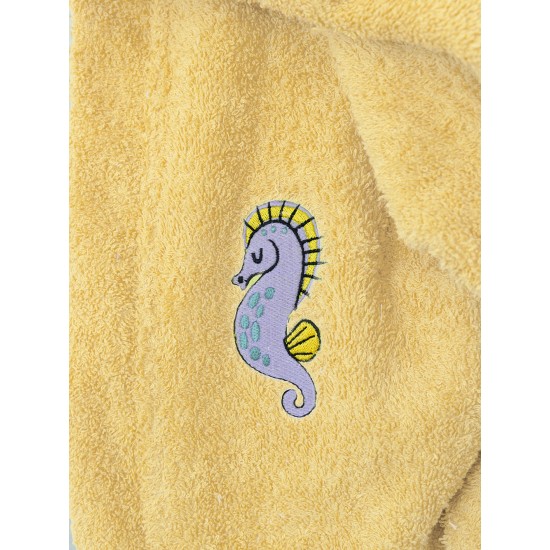 Μπουρνούζι με Κουκούλα Kids Bath TAMI YELLOW 10-12