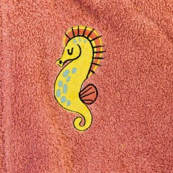 Μπουρνούζι με Κουκούλα Kids Bath TAMI PEACH 6-8