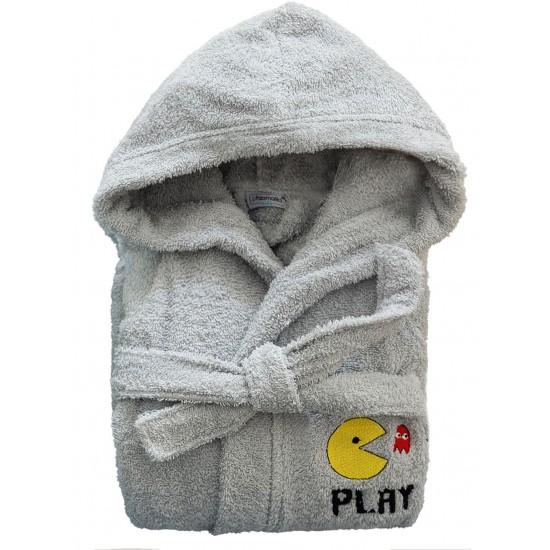 Μπουρνούζι με Κουκούλα Kids Bath PAC GREY 12-14