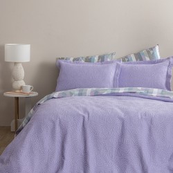 Κουβέρτα Matelasse 230X260 ADEL LILAC