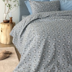 Σετ Μονά Σεντόνια Flannel Beauty 170x265 FB0230 Χωρίς Λάστιχο
