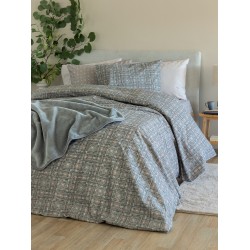Σετ Σεντόνια Υπέρδιπλα Flannel Beauty 240x265 FB0228 Χωρίς Λάστιχο