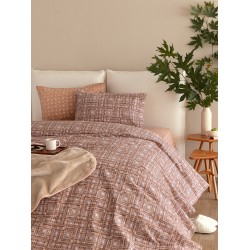 Σετ Σεντόνια Υπέρδιπλα Flannel Beauty 240x265 FB0229 Με Λάστιχο