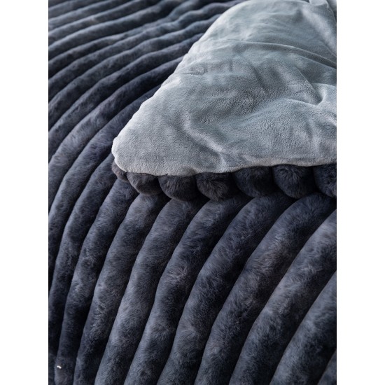 Κουβερτοπάπλωμα Υπέρδιπλο 220x240 TIDI/2 GREY