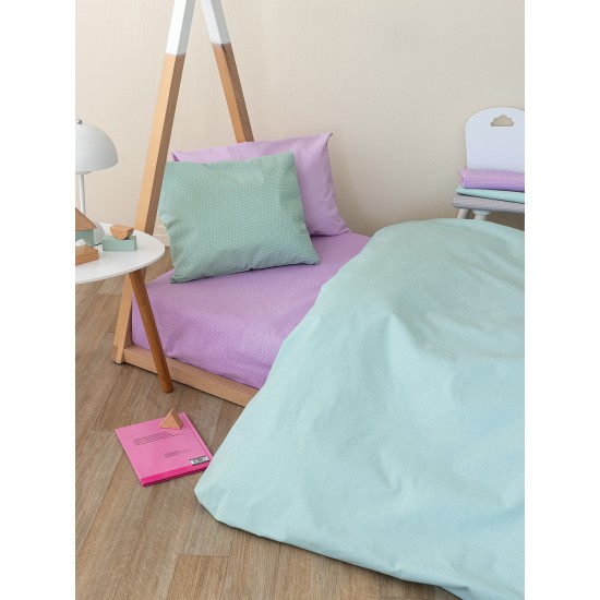 Σεντόνι Κούνιας 70x140+20 TOTEM LILAC Με Λάστιχο