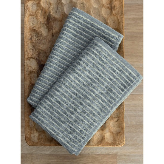 Σετ 2 Πετσέτες Κουζίνας Kitchen Towels 40x50 KITY GREY