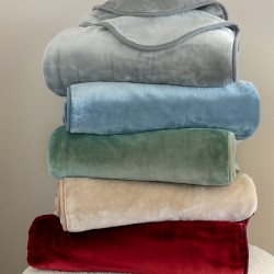 Κουβέρτα Βελουτέ 240x260 DREAM VELOUR/4 ASH