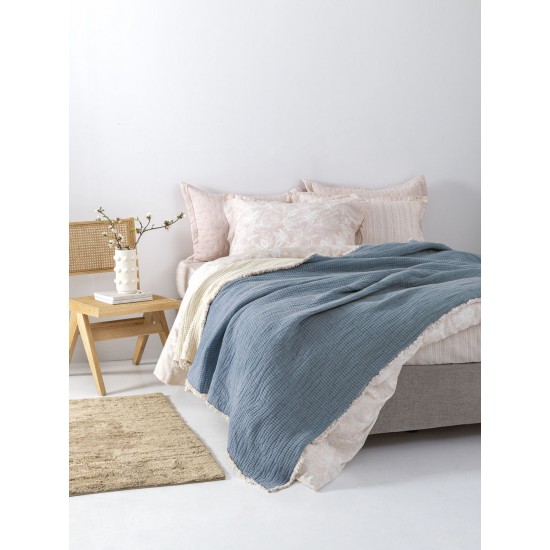 Κουβέρτα Muslin 170x240 MOUS BLUE