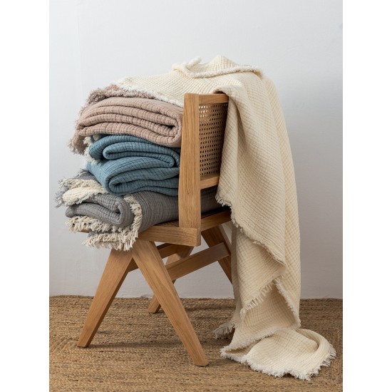 Κουβέρτα Muslin 250x240 MOUS GREY