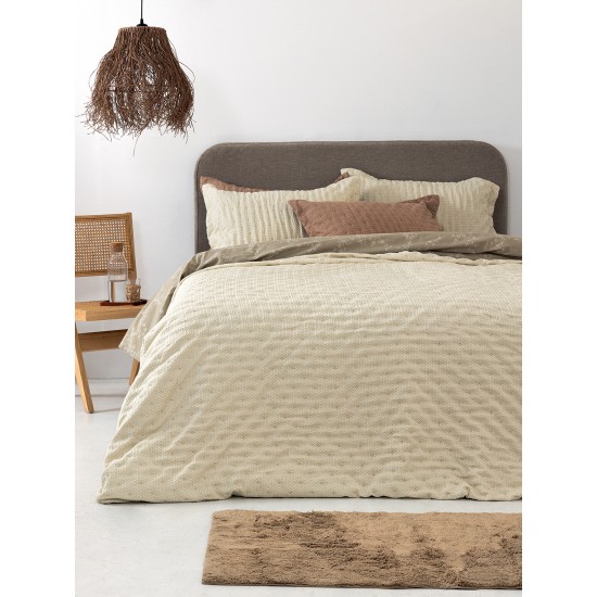 Κουβερλί ημίδιπλο 160x240 TOT IVORY