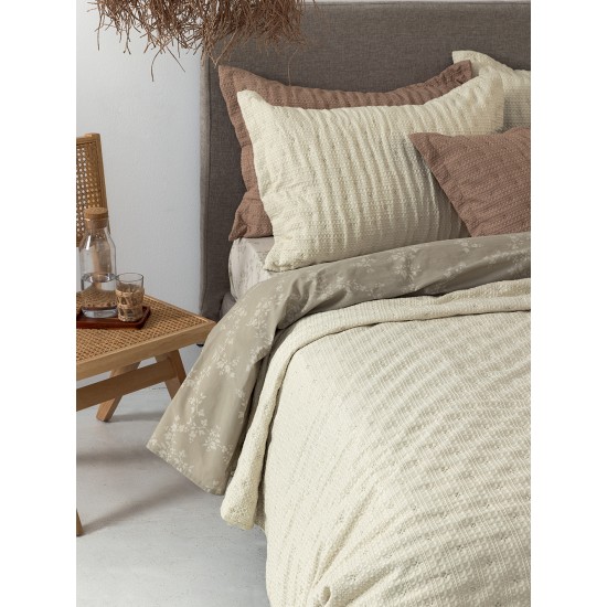 Κουβερλί υπέρδιπλο 220x240 TOT IVORY