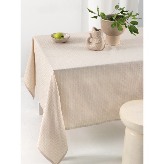 Τραπεζομάντηλο Αλεκιαστο Formal Dinner 175x320 MILLY BEIGE