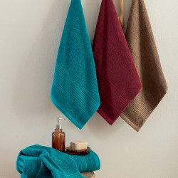 Πετσέτα Χεριών Towels Collection 30x50 ROKE PETROL