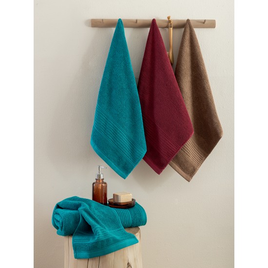 Πετσέτα Χεριών Towels Collection 30x50 ROKE PETROL