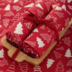 Σετ 2 Πετσέτες Κουζίνας 40x70 με ξύλινο δίσκο Christmas Collection CC100