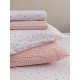 Σεντόνι Κούνιας 130x170 BB101 ROSE Χωρίς Λάστιχο