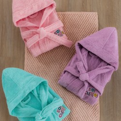 Μπουρνούζι με Κουκούλα Kids Bath CUTE MINT 6-8