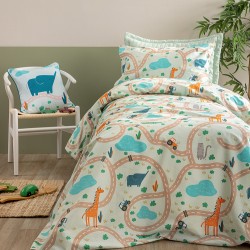 Σετ Μονά Σεντόνια My Kingdom 170x260 MK777 Με Λάστιχο