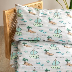 Σετ Μονά Σεντόνια My Kingdom 170x260 MK779 Με Λάστιχο