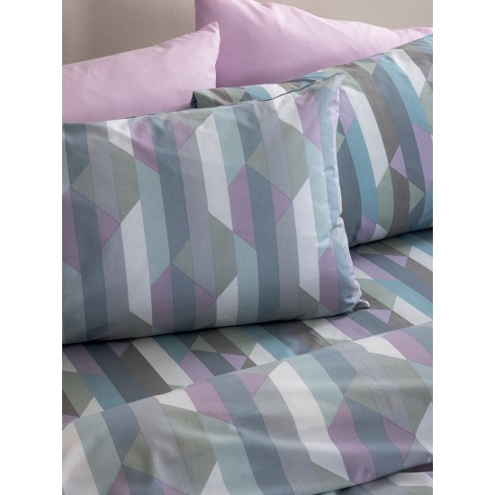 Σετ Μονά Σεντόνια Fashion Life 170x260 FL6297 Με Λάστιχο