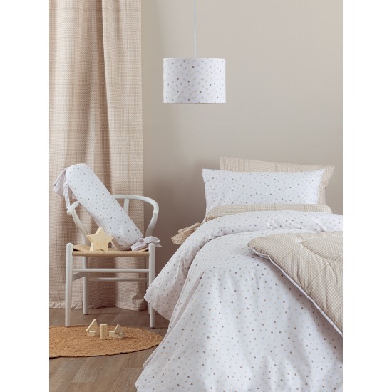 Σεντόνι Μονό 110x200+35 BB100 BEIGE Με Λάστιχο