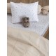 Σεντόνι Μονό 110x200+35 BB101 BEIGE Με Λάστιχο