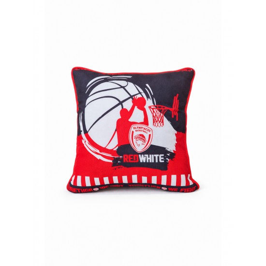 Διακοσμητική μαξιλαροθήκη 43x43 OLYMPIACOS