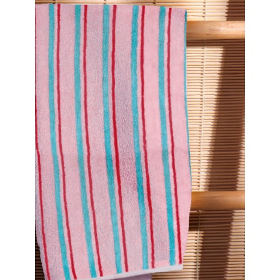 Πετσέτα Προσώπου Towels Collection 50x90 STRIP PINK