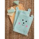 Σετ γάντια μπάνιου πετσετέ Baby Bath 17x23 BG100 AQUA