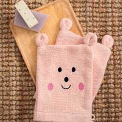 Σετ γάντια μπάνιου πετσετέ Baby Bath 17x23 BG100 PINK