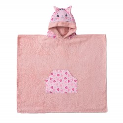 Παιδική πετσέτα με κουκούλα 70x120 KITTY