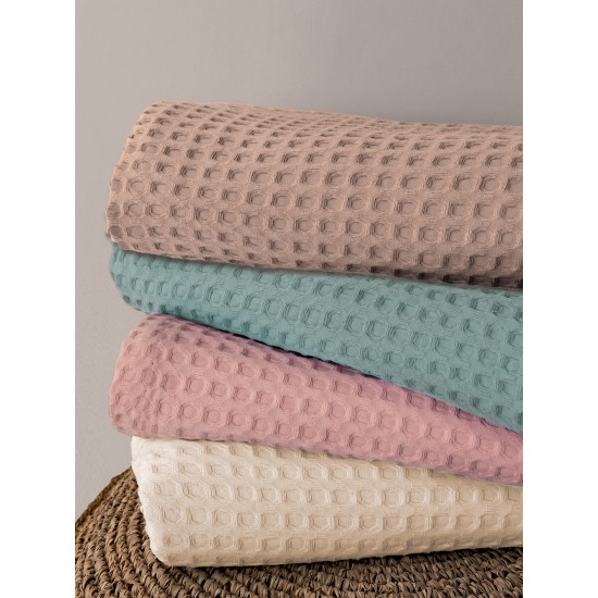 Κουβέρτα Πικέ 250x240 MARCIE PINK