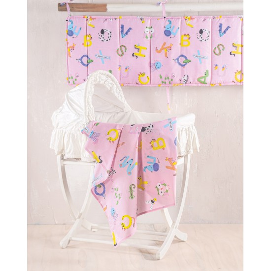 LETTERLAND ΡΟΖ - ΣΕΤ ΠΑΠΛΩΜΑΤΟΘΗΚΗ ΒΡΕΦΙΚΗ 2 ΤΕΜ.