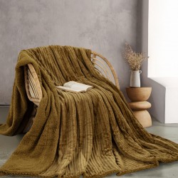 JOLLEIN - ΚΟΥΒΕΡΤΑ JACQUARD FLANNEL ΜΕ SHERPA ΤΙΡΚΟΥΑΖ