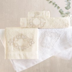 AGNES ΛΕΥΚΟ - ΣΕΤ ΠΕΤΣΕΤΕΣ 3ΤΕΜ. ΜΟΤΙΦ