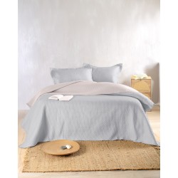 ALLURE ΓΚΡΙ-ΜΠΕΖ - ΣΕΤ ΚΟΥΒΕΡΛΙ KING SIZE (240X250)