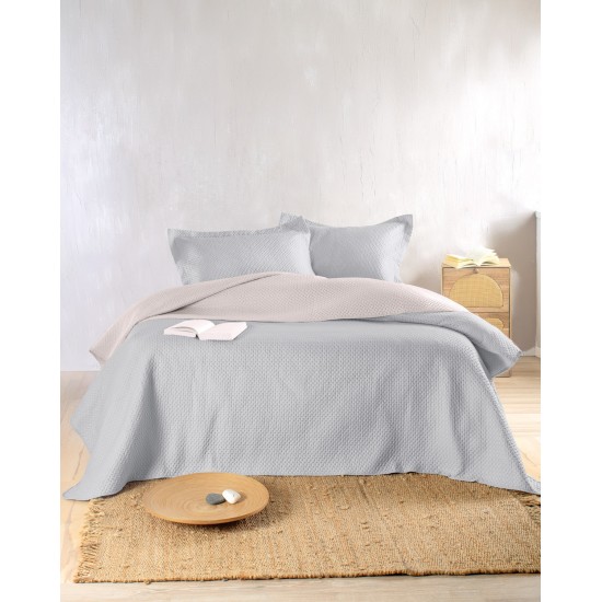 ALLURE ΓΚΡΙ-ΜΠΕΖ - ΣΕΤ ΚΟΥΒΕΡΛΙ KING SIZE (240X250)