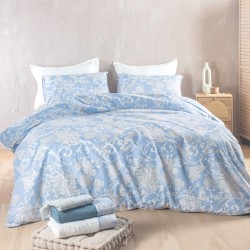 CANDINCE ΜΠΛΕ - ΣΕΤ ΣΕΝΤΟΝΙΑ NEXT ΥΠΕΡΔΙΠΛΟ ΜΕ ΛΑΣΤΙΧΟ (230X260, 165X205+25)