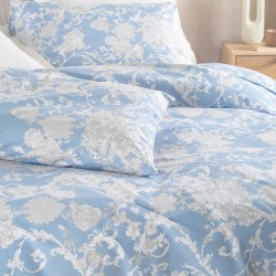 CANDINCE ΜΠΛΕ - ΣΕΤ ΣΕΝΤΟΝΙΑ NEXT ΥΠΕΡΔΙΠΛΟ ΜΕ ΛΑΣΤΙΧΟ (230X260, 165X205+25)