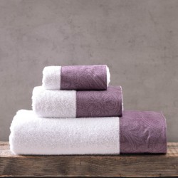 CHARISMA ΜΟΒ - ΣΕΤ ΠΕΤΣΕΤΕΣ 3ΤΕΜ. ΛΕΥΚΟ-ΜΟΒ ΣΕΤ 3 ΤΕΜΑΧΙΩΝ (30X50, 50X90, 80X150) ΣΥΣΚΕΥΑΣΙΑ ΣΑΚΟΥΛΑΣ