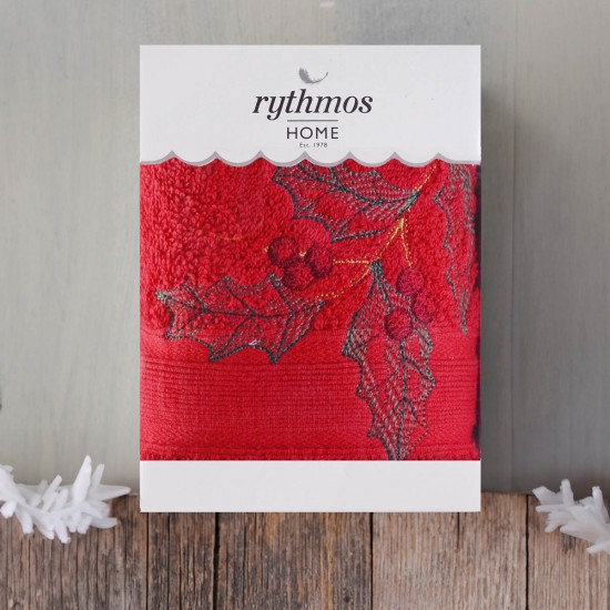 CHRISTMAS TERRY GIFT SET (3 ΓΚΙ) ΚΟΚΚΙΝΟ-ΚΟΚΚΙΝΟ ΧΕΡΙΩΝ 2Χ(30Χ50)