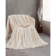 HARMONIE - ΚΟΥΒΕΡΤΑ JACQUARD FLANNEL ΦΟΥΞΙΑ