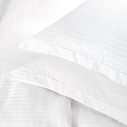 ΣΕΤ ΠΑΠΛΩΜΑΤΟΘΗΚΗ ΛΕΥΚΗ SATIN STRIPES ΣΕΤ ΠΑΠΛΩΜΑΤΟΘΗΚΗ (250Χ270)