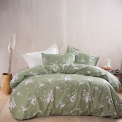 LINIE ΠΡΑΣΙΝΟ - ΣΕΤ ΣΕΝΤΟΝΙΑ DIVA ΥΠΕΡΔΙΠΛΟ ΜΕ ΛΑΣΤΙΧΟ (230Χ270, 165Χ205+29)