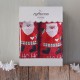 CHRISTMAS TERRY GIFT SET (1 ΑΓΙΟΣ ΒΑΣΙΛΗΣ) ΚΟΚΚΙΝΟ-ΛΕΥΚΟ ΧΕΡΙΩΝ 2Χ(30Χ50)