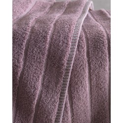 PYRAMID - ΠΕΤΣΕΤΑ 100% ΒΑΜΒΑΚΙ ZERO TWIST 530GR ΜΟΒ ΠΡΟΣΩΠΟΥ (50X90)