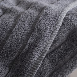 PYRAMID - ΠΕΤΣΕΤΑ 100% ΒΑΜΒΑΚΙ ZERO TWIST 530GR ΑΝΘΡΑΚΙ ΜΠΑΝΙΟΥ (70X140)